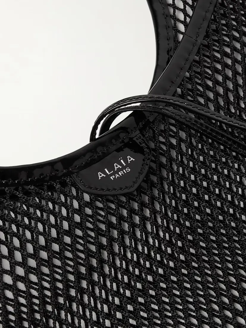 Alaïa Patent-leather Trimmed Mesh Shoulder Bag | Thumbnail 4 Alaïa Patent-leather Trimmed Mesh Shoulder Bag | Thumbnail 4