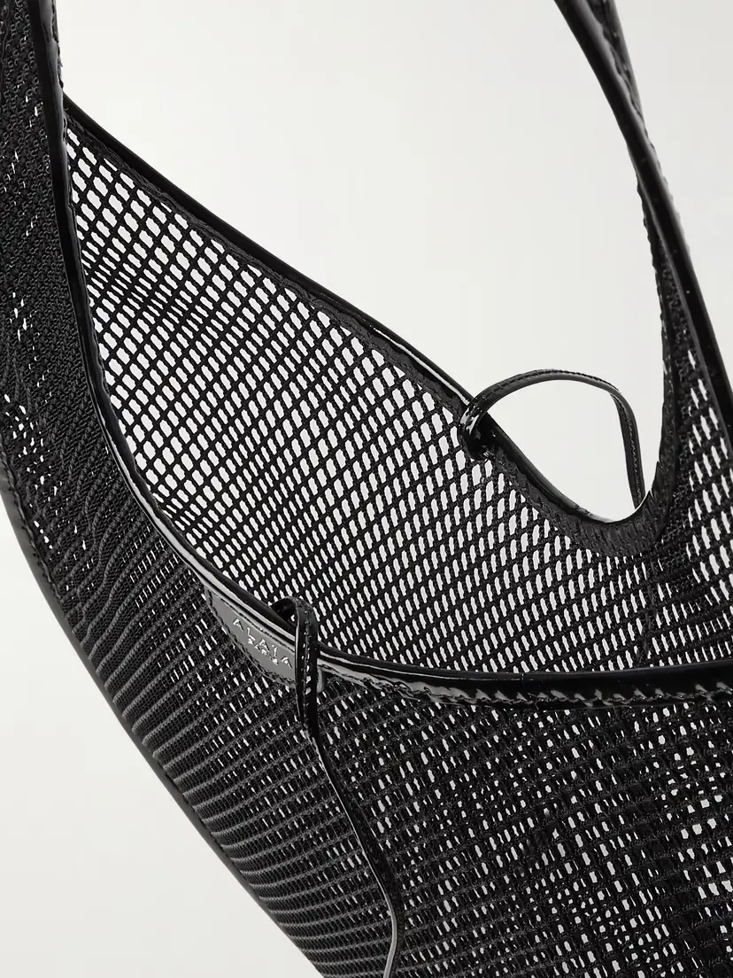 Alaïa Patent-leather Trimmed Mesh Shoulder Bag | Thumbnail 5 Alaïa Patent-leather Trimmed Mesh Shoulder Bag | Thumbnail 5