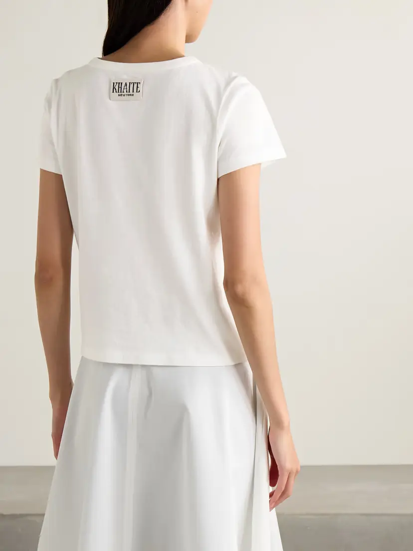 Khaite Samson Cotton-jersey T-shirt | Thumbnail 3 Khaite Samson Cotton-jersey T-shirt | Thumbnail 3