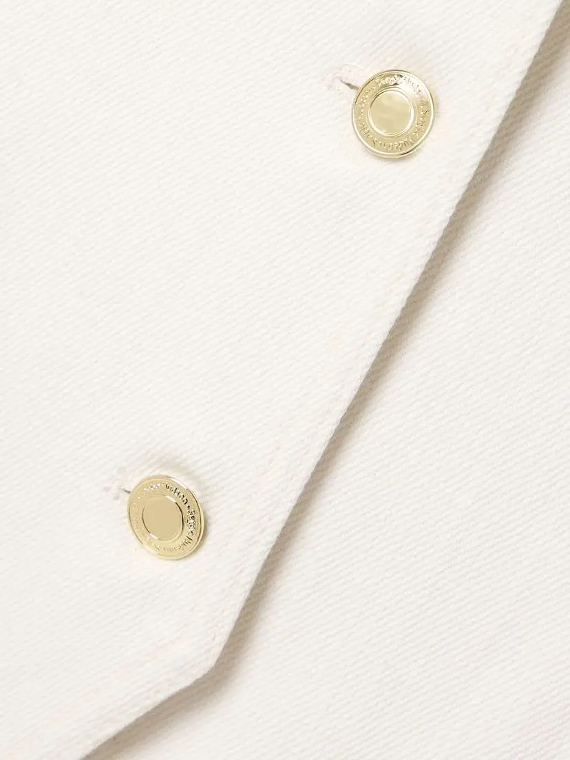 Sergio Hudson Cotton-twill And Silk-satin Vest | Thumbnail 5