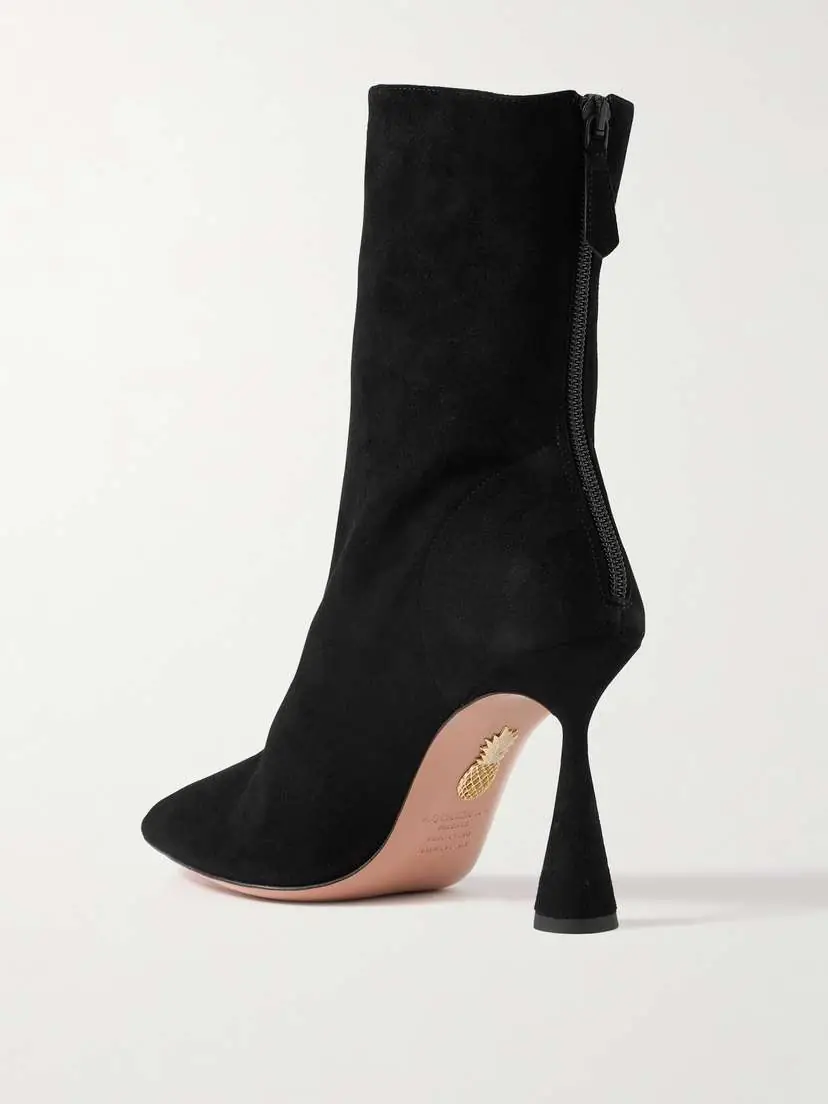Aquazzura Amore 95 Suede Ankle Boots | Thumbnail 3