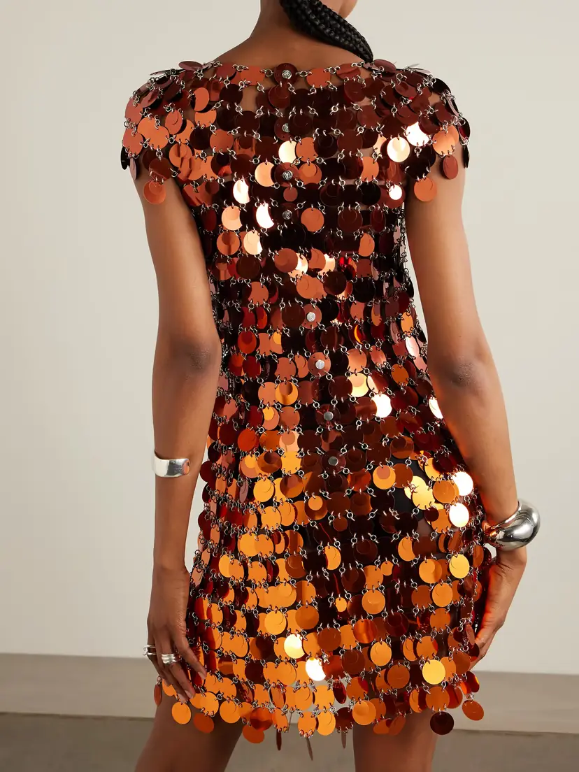 Rabanne Assemblage Sequined Chainmail Mini Dress | Thumbnail 3 Rabanne Assemblage Sequined Chainmail Mini Dress | Thumbnail 3
