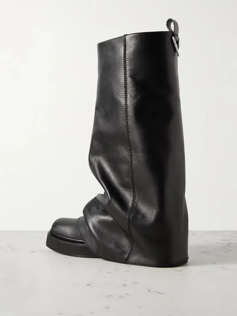 The Attico Robin Layered Leather Knee Boots | Thumbnail 3 The Attico Robin Layered Leather Knee Boots | Thumbnail 3