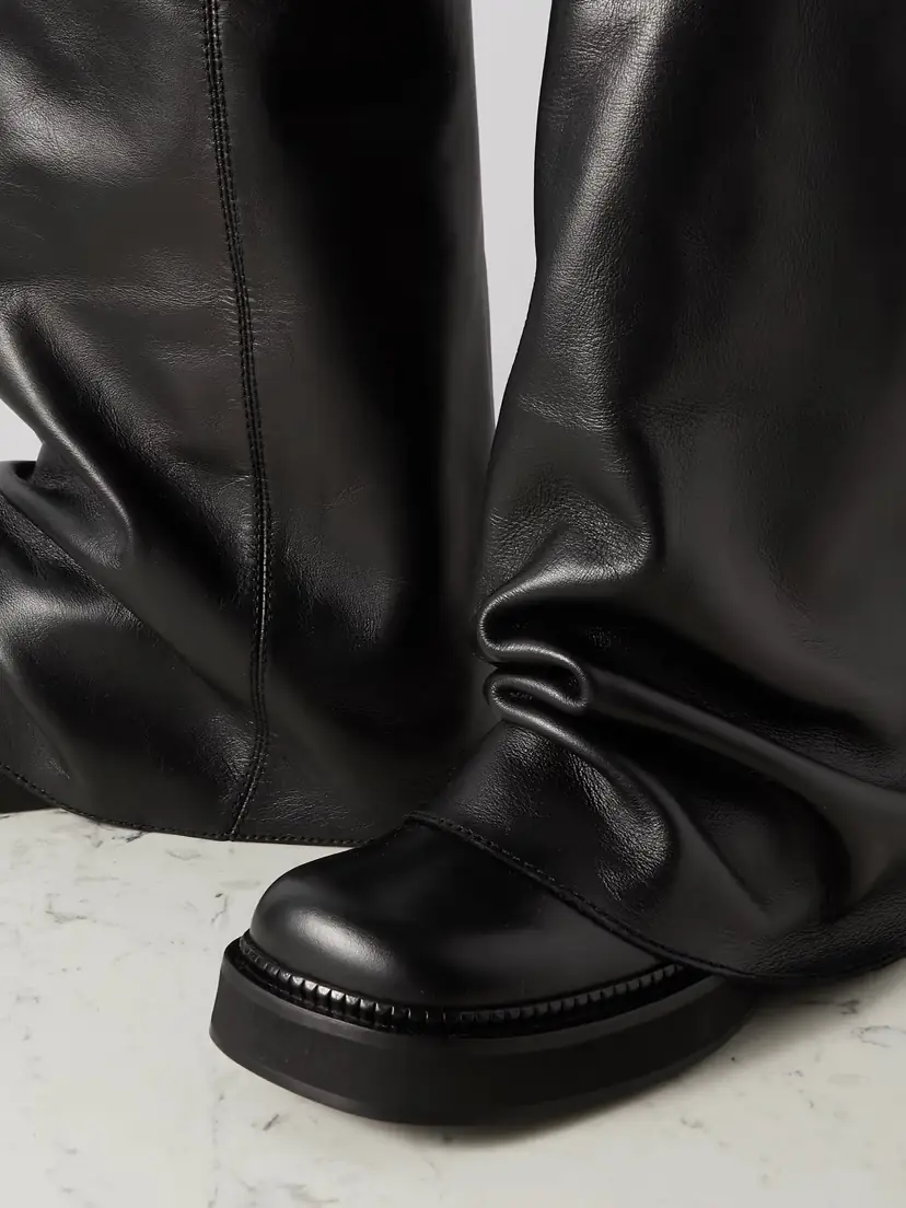 The Attico Robin Layered Leather Knee Boots | Thumbnail 4 The Attico Robin Layered Leather Knee Boots | Thumbnail 4