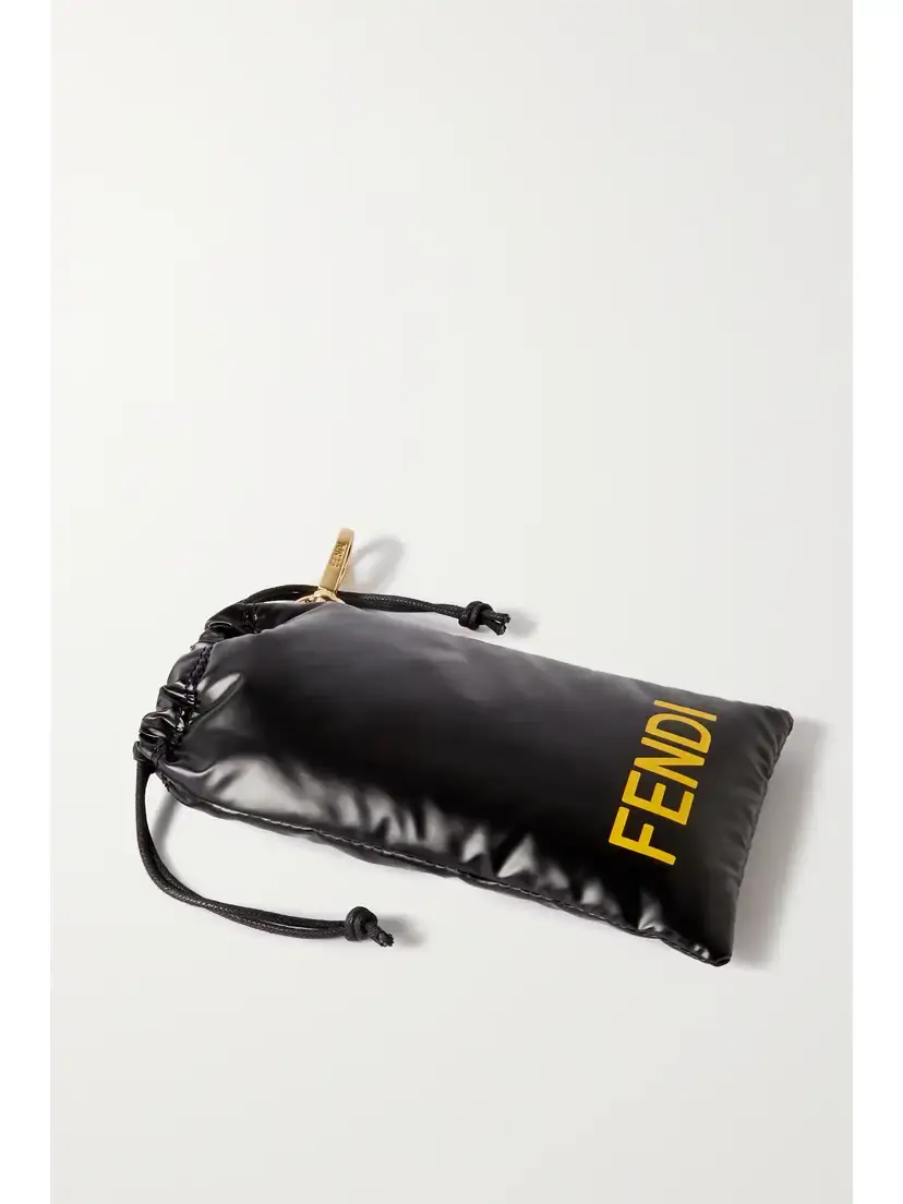 FENDI EYEWEAR Oval-frame Crystal-embellished Silver-tone Sunglasses | Thumbnail 5 FENDI EYEWEAR Oval-frame Crystal-embellished Silver-tone Sunglasses | Thumbnail 5