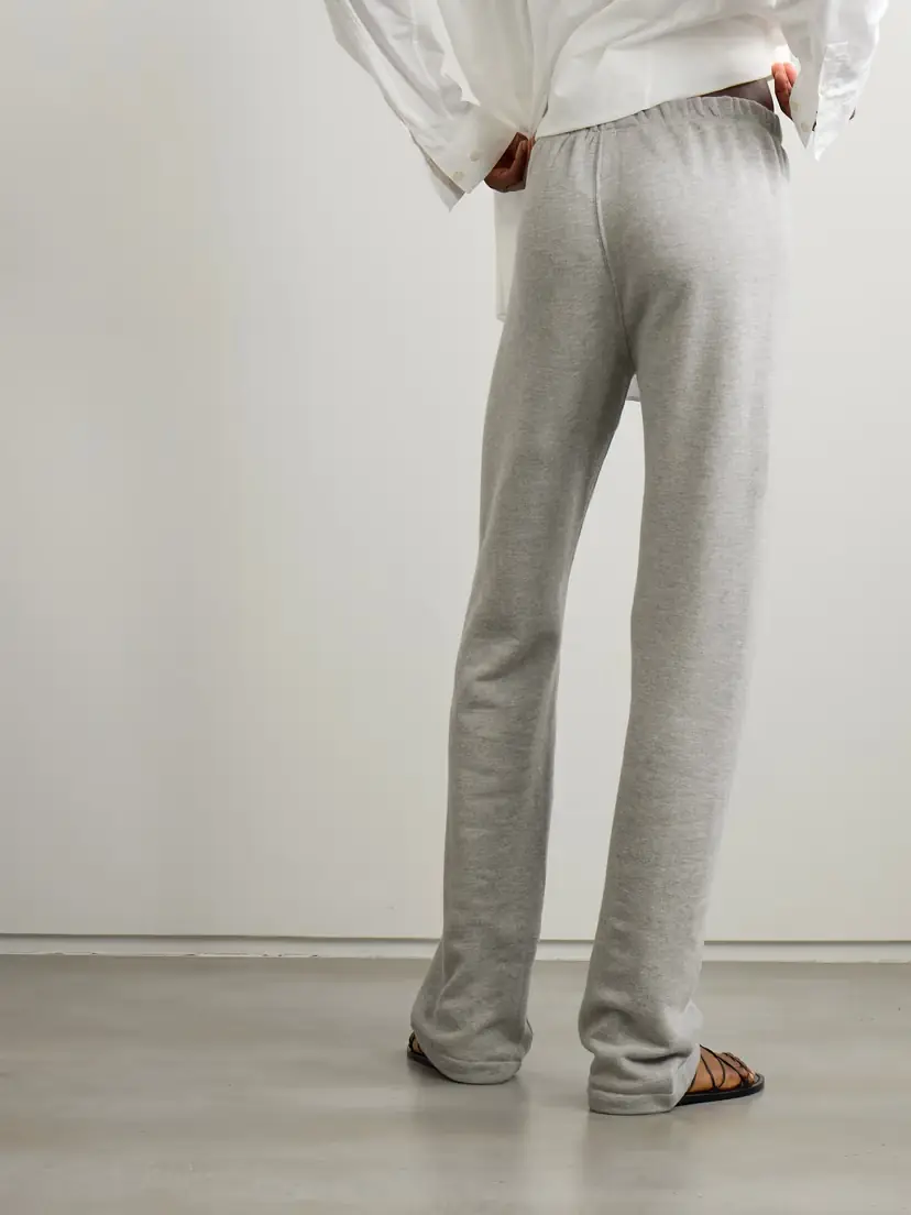 ÉTERNE Embroidered Cotton And Modal-blend Jersey Sweatpants | Thumbnail 3 ÉTERNE Embroidered Cotton And Modal-blend Jersey Sweatpants | Thumbnail 3