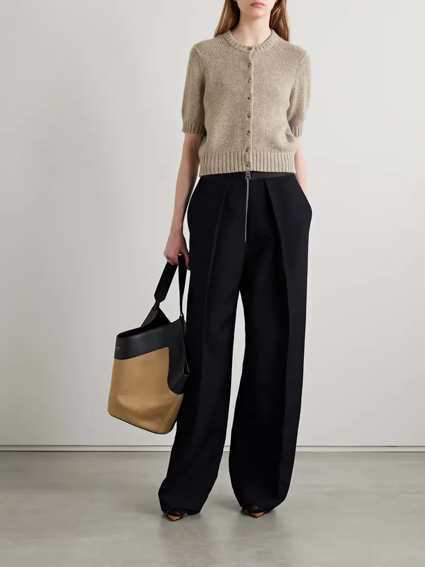 Khaite Nora Cropped Cashmere-blend Cardigan | Thumbnail 2