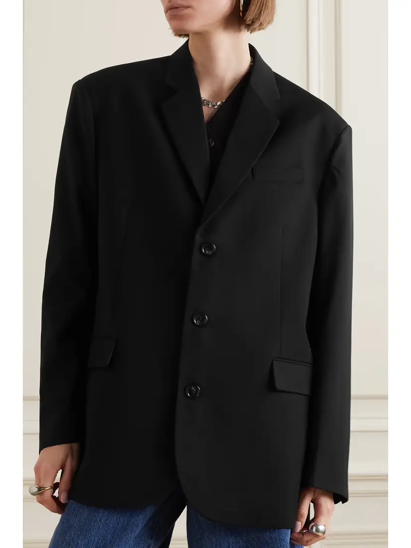 The Frankie Shop Gelso Oversized Tencel Lyocell-blend Blazer | Thumbnail 3 The Frankie Shop Gelso Oversized Tencel Lyocell-blend Blazer | Thumbnail 3