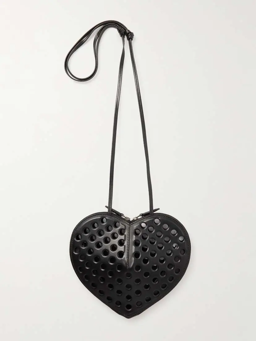 Alaïa Le Coeur Perforated Leather Shoulder Bag | Thumbnail 3 Alaïa Le Coeur Perforated Leather Shoulder Bag | Thumbnail 3