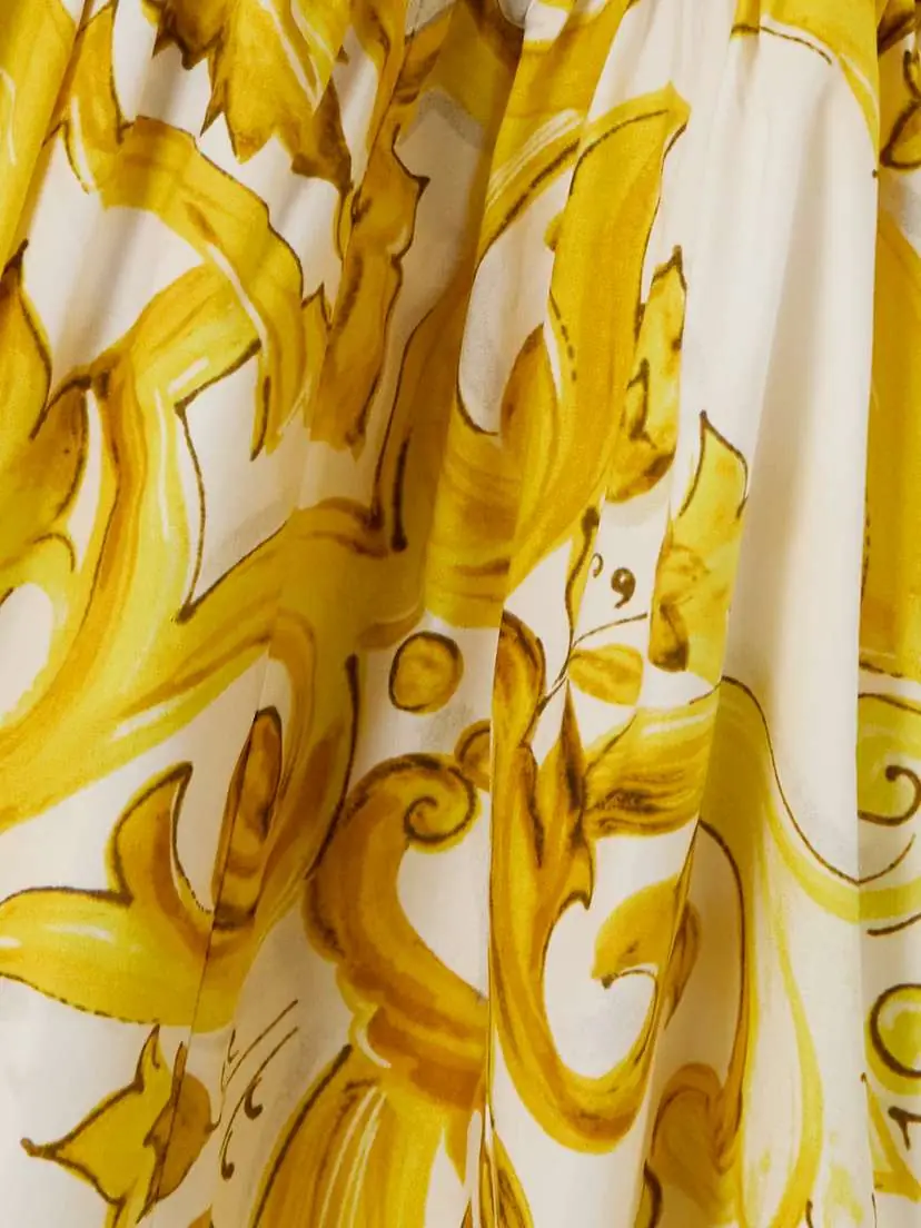Dolce & Gabbana Maiolica Pleated Printed Cotton-poplin Mini Skirt | Thumbnail 4 Dolce & Gabbana Maiolica Pleated Printed Cotton-poplin Mini Skirt | Thumbnail 4