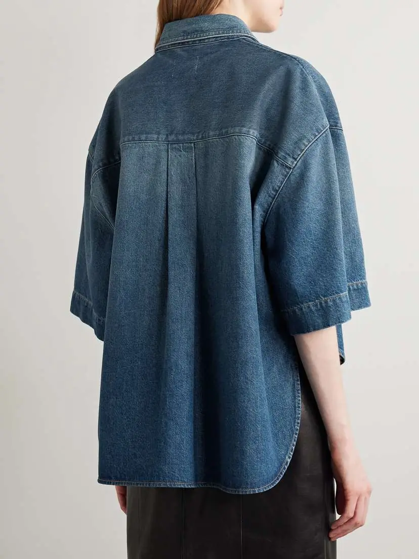 Khaite Mahsha Denim Shirt - US0 | Thumbnail 3