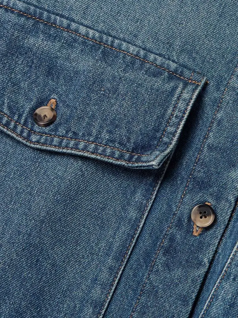 Khaite Mahsha Denim Shirt - US0 | Thumbnail 4