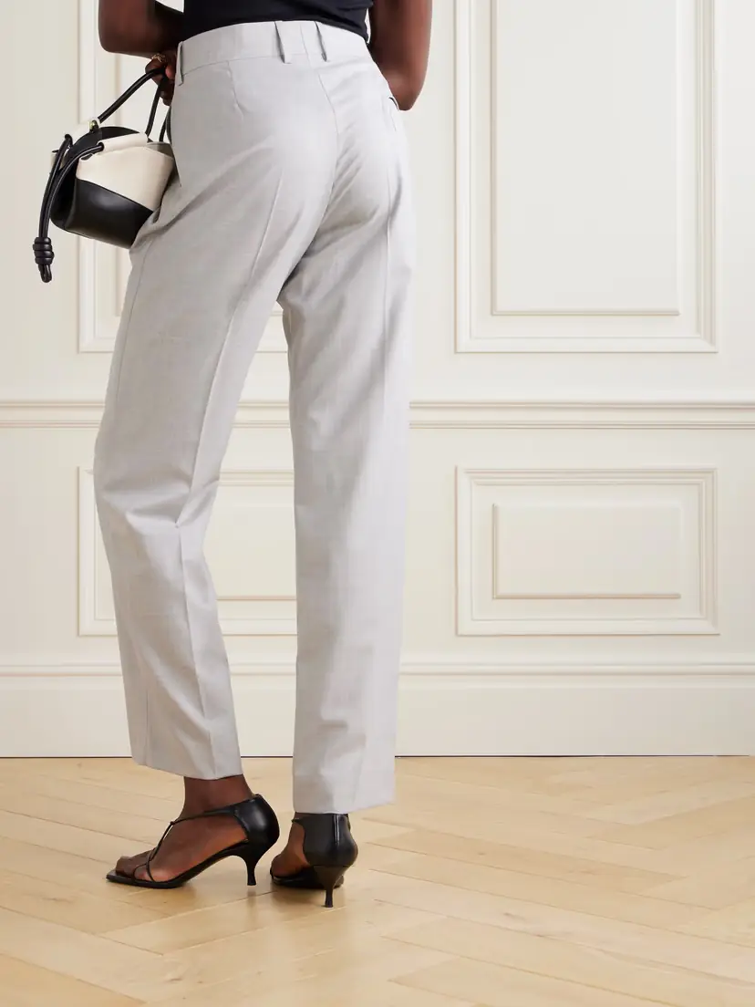 Blazé Milano Fox Pleated Wool Tapered Pants | Thumbnail 4 Blazé Milano Fox Pleated Wool Tapered Pants | Thumbnail 4