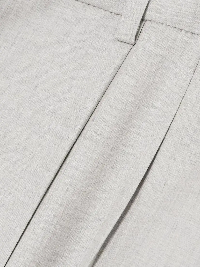 Blazé Milano Fox Pleated Wool Tapered Pants | Thumbnail 5 Blazé Milano Fox Pleated Wool Tapered Pants | Thumbnail 5