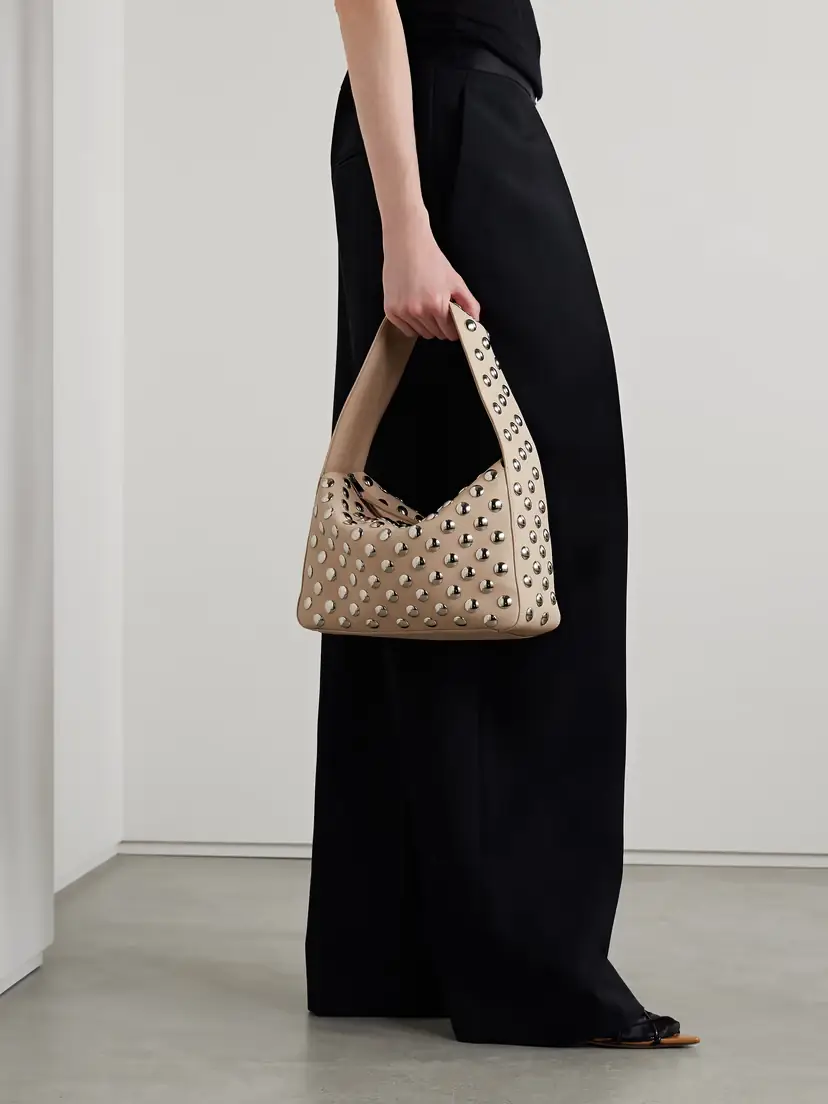Khaite Elena Large Studded Textured-leather Shoulder Bag | Thumbnail 2 Khaite Elena Large Studded Textured-leather Shoulder Bag | Thumbnail 2