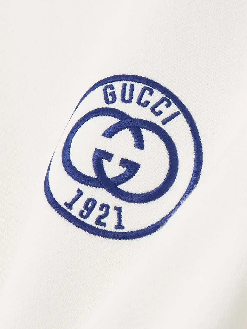 Gucci Embroidered Striped Cotton-jersey Sweatshirt | Thumbnail 5 Gucci Embroidered Striped Cotton-jersey Sweatshirt | Thumbnail 5