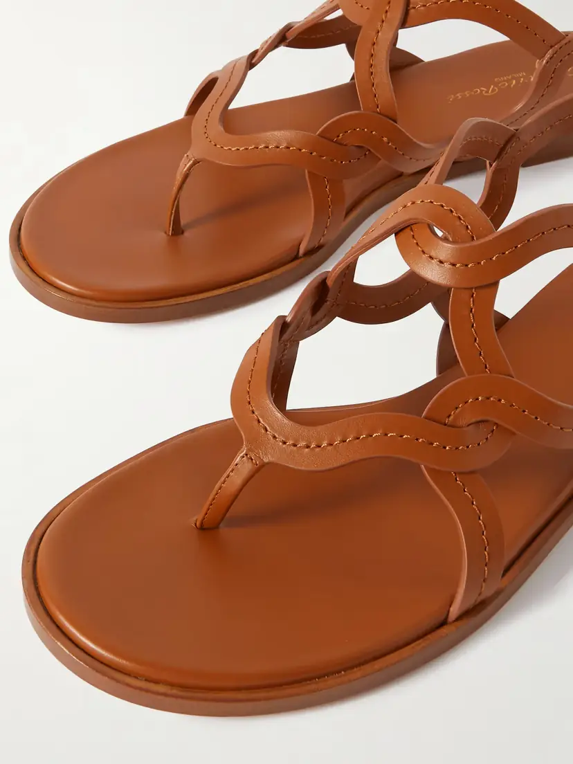 Gianvito Rossi Amalfi Woven Leather Sandals | Thumbnail 4