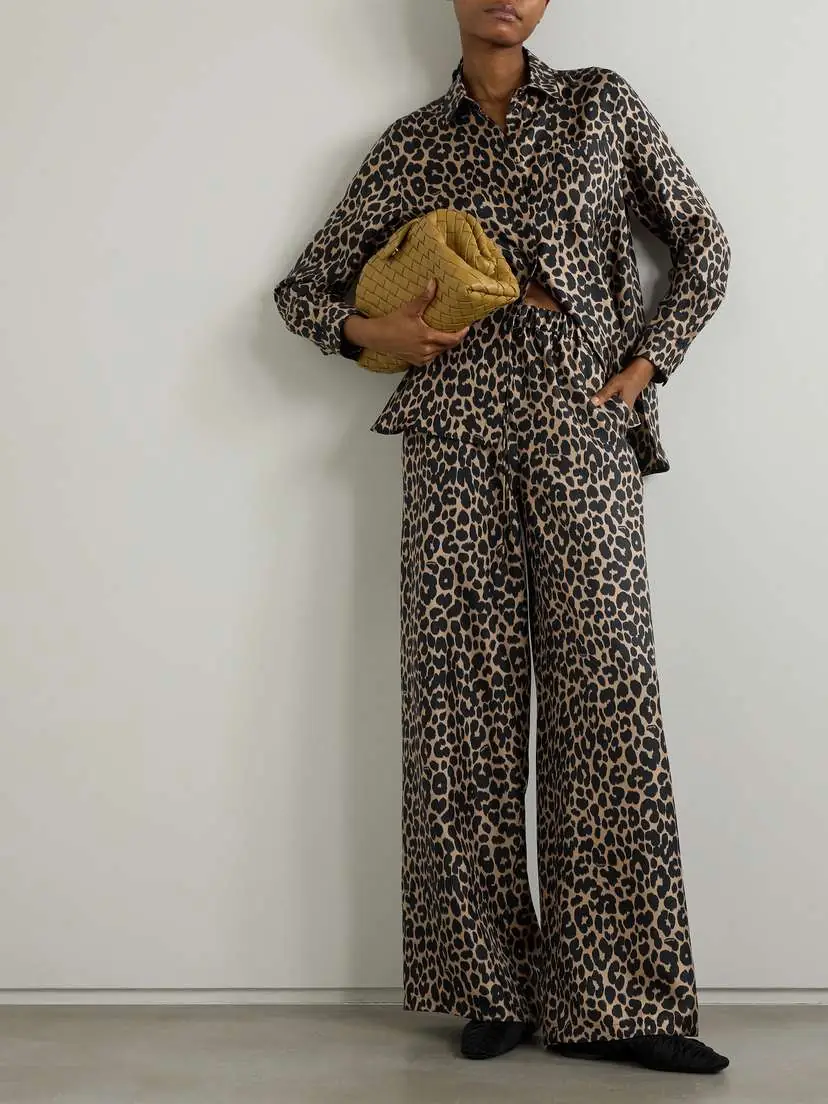Max Mara Ghinea Leopard-print Silk Wide-leg Pants | Thumbnail 2