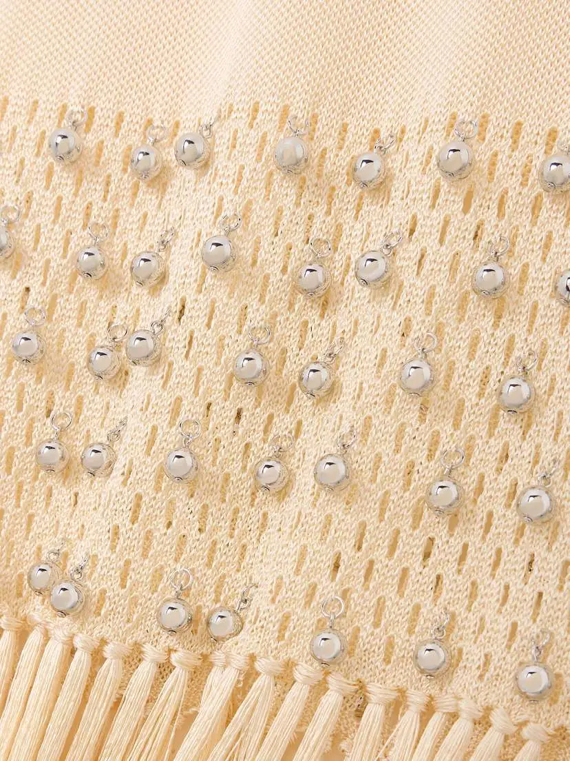 Rabanne Fringed Bead-embellished Crocheted Maxi Skirt - x large | Thumbnail 4 Rabanne Fringed Bead-embellished Crocheted Maxi Skirt - x large | Thumbnail 4