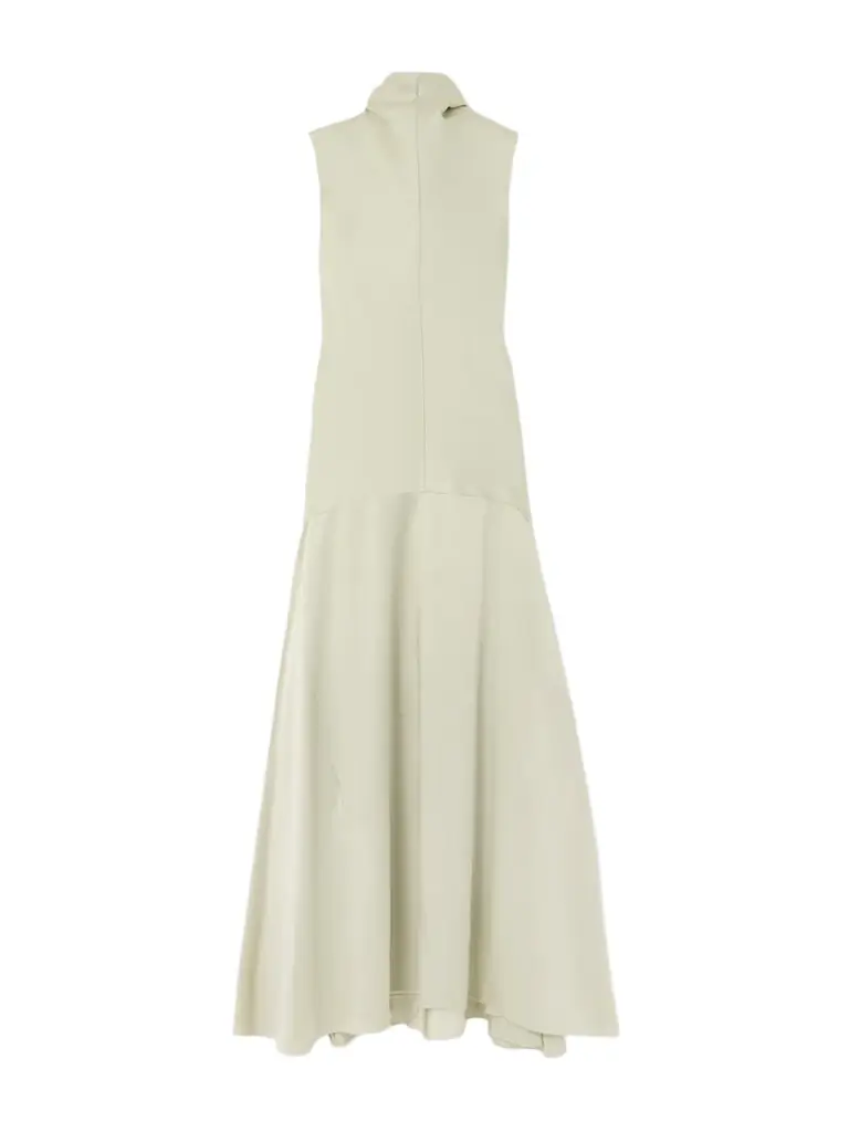Cutout Satin-crepe Midi Dress