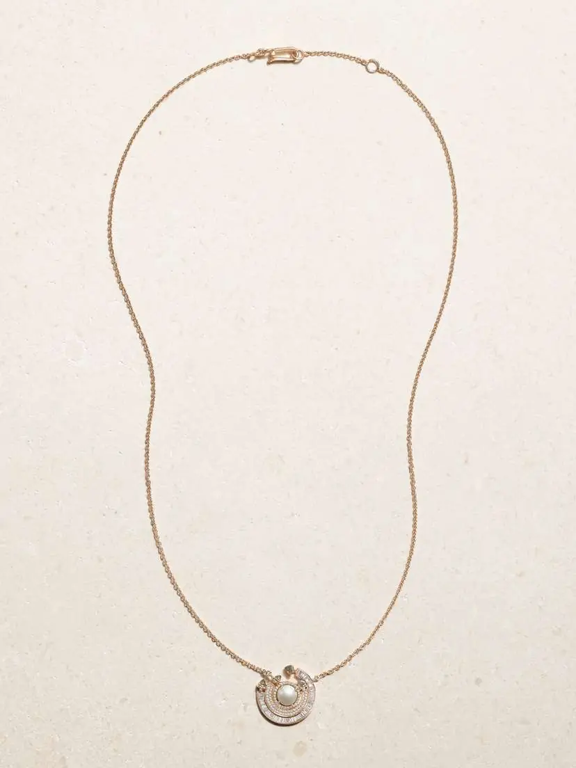 Ananya Chakra 18-karat Rose Gold Multi-stone Necklace | Thumbnail 4 Ananya Chakra 18-karat Rose Gold Multi-stone Necklace | Thumbnail 4