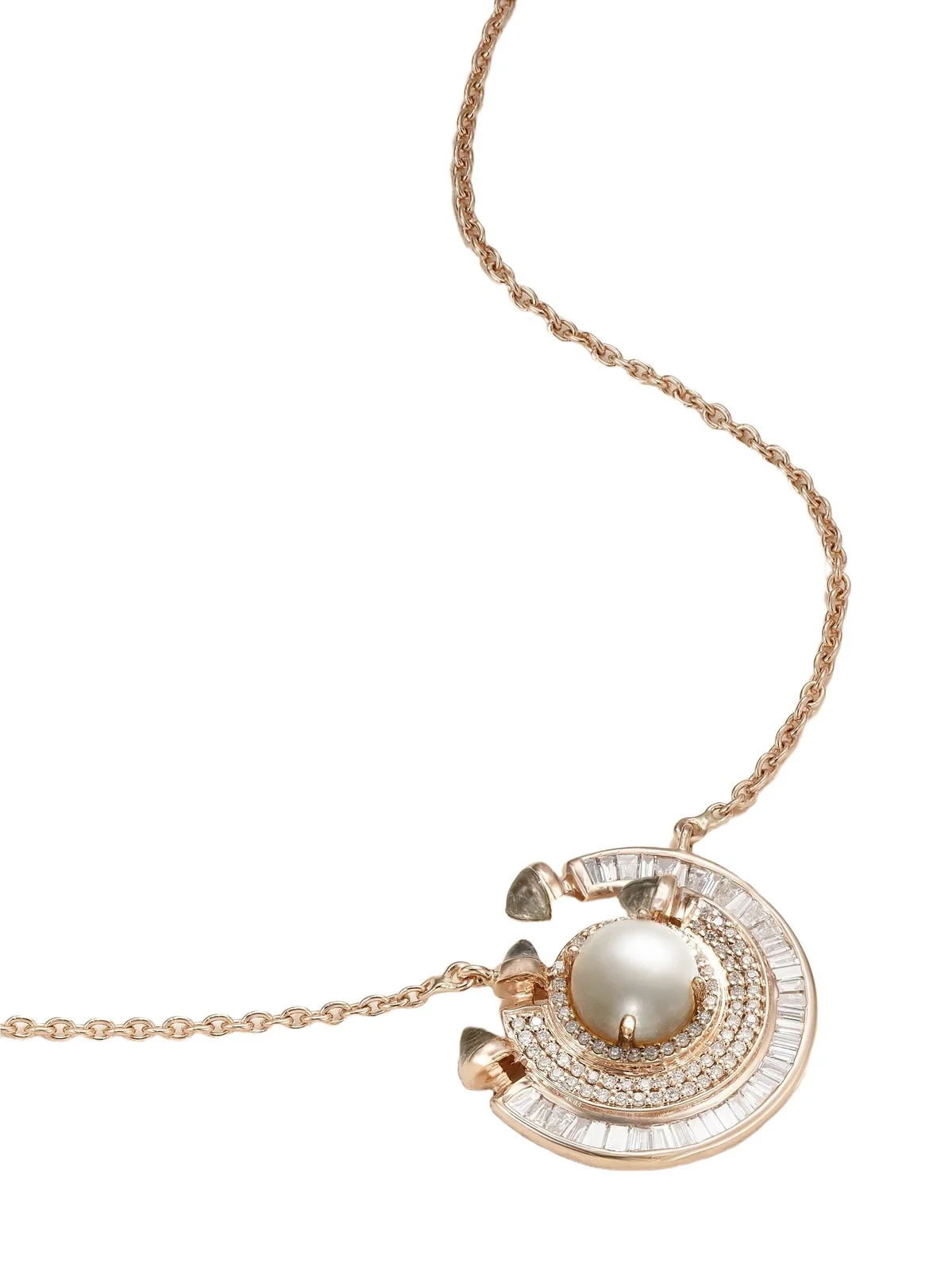 Chakra 18-karat Rose Gold Multi-stone Necklace