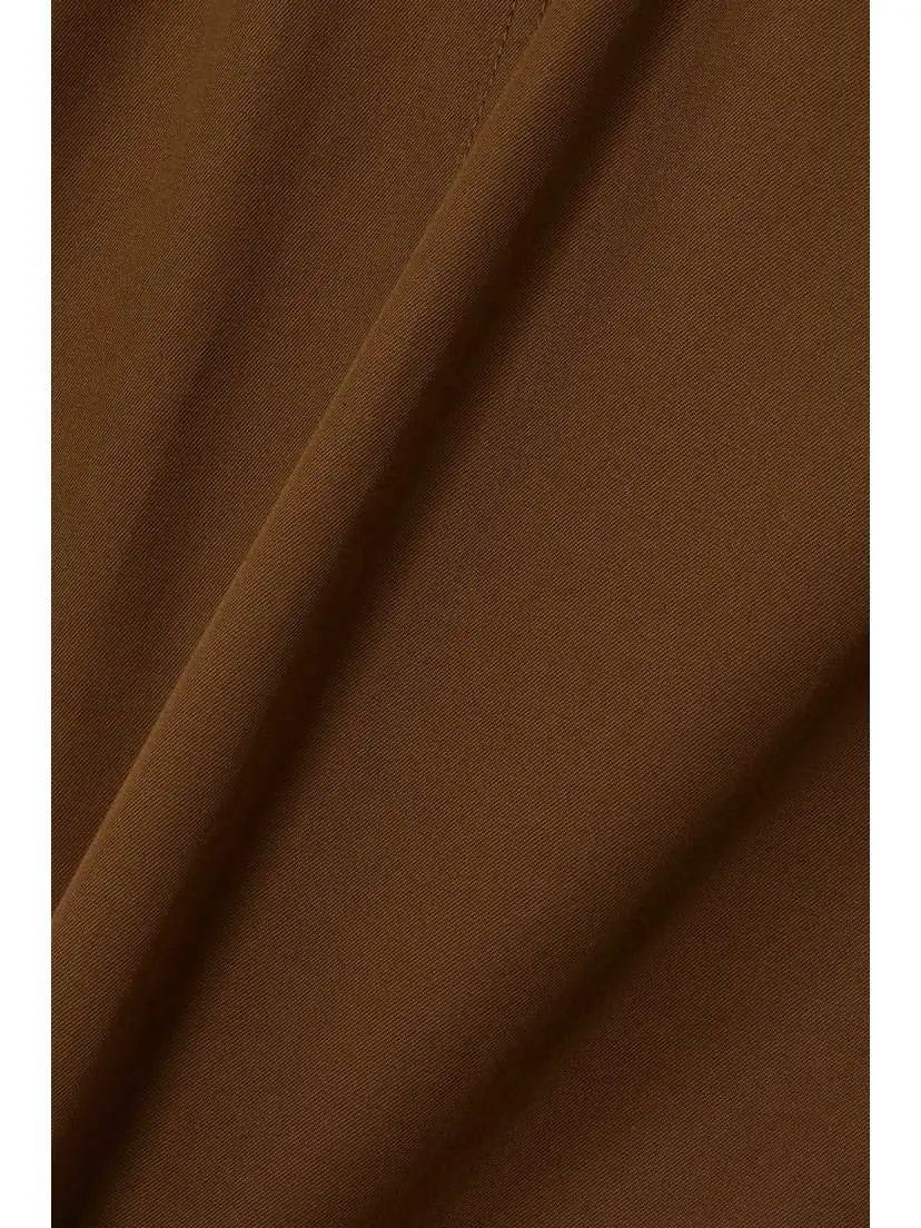 Saint Laurent Belted Cutout Cotton-twill Mini Dress | Thumbnail 5