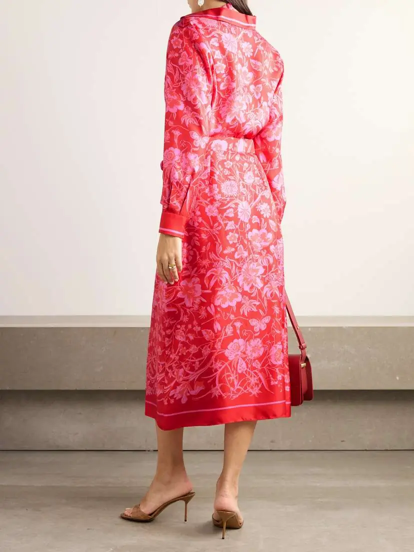 Gucci Floral-print Silk-twill Midi Wrap Skirt | Thumbnail 3 Gucci Floral-print Silk-twill Midi Wrap Skirt | Thumbnail 3