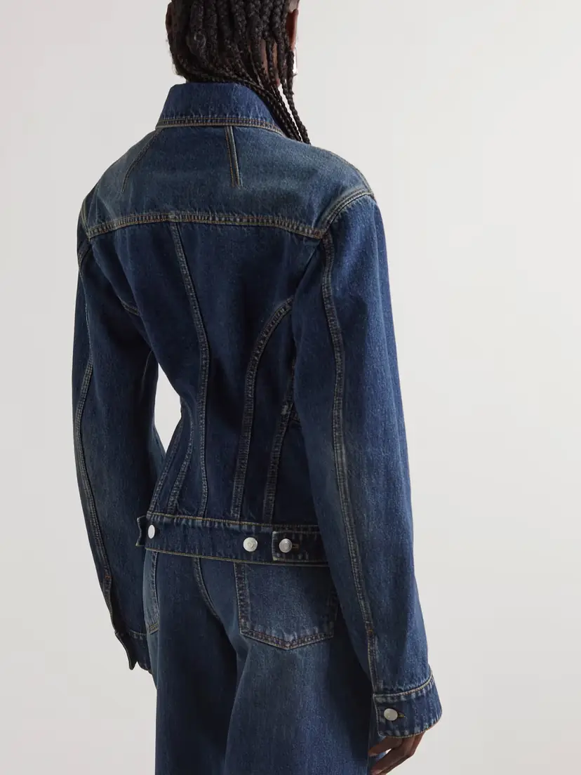 Alexander McQueen Paneled Denim Jacket | Thumbnail 3