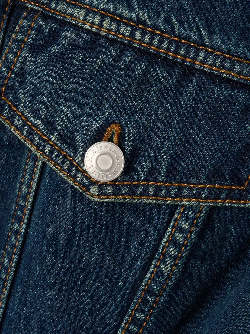 Alexander McQueen Paneled Denim Jacket | Thumbnail 4