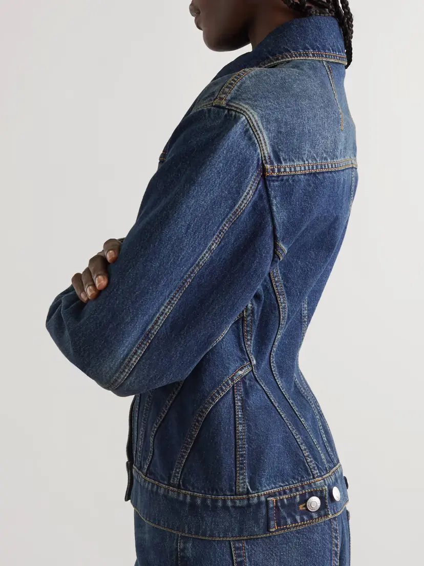 Alexander McQueen Paneled Denim Jacket | Thumbnail 5
