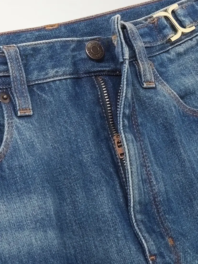 Chloé Embellished Mid-rise Straight-leg Organic Jeans | Thumbnail 5 Chloé Embellished Mid-rise Straight-leg Organic Jeans | Thumbnail 5