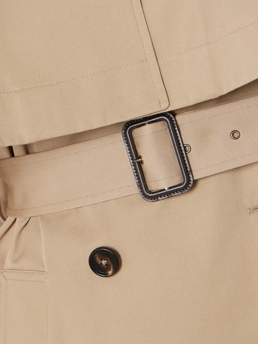 Chloé Layered Leather-trimmed Organic Cotton-gabardine Trench Coat | Thumbnail 4 Chloé Layered Leather-trimmed Organic Cotton-gabardine Trench Coat | Thumbnail 4