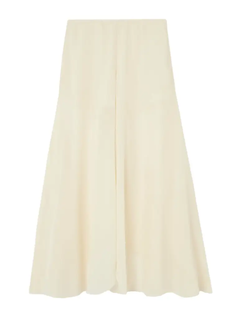 Chloé Asymmetric Layered Pleated Silk-georgette Midi Skirt | Thumbnail 1 Chloé Asymmetric Layered Pleated Silk-georgette Midi Skirt | Thumbnail 1