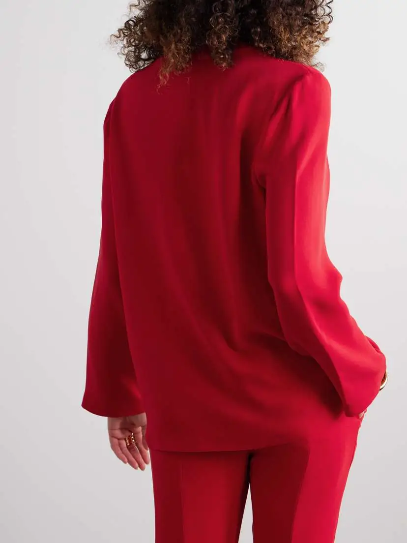 Valentino Garavani Embellished Silk Crepe De Chine Blouse | Thumbnail 3 Valentino Garavani Embellished Silk Crepe De Chine Blouse | Thumbnail 3