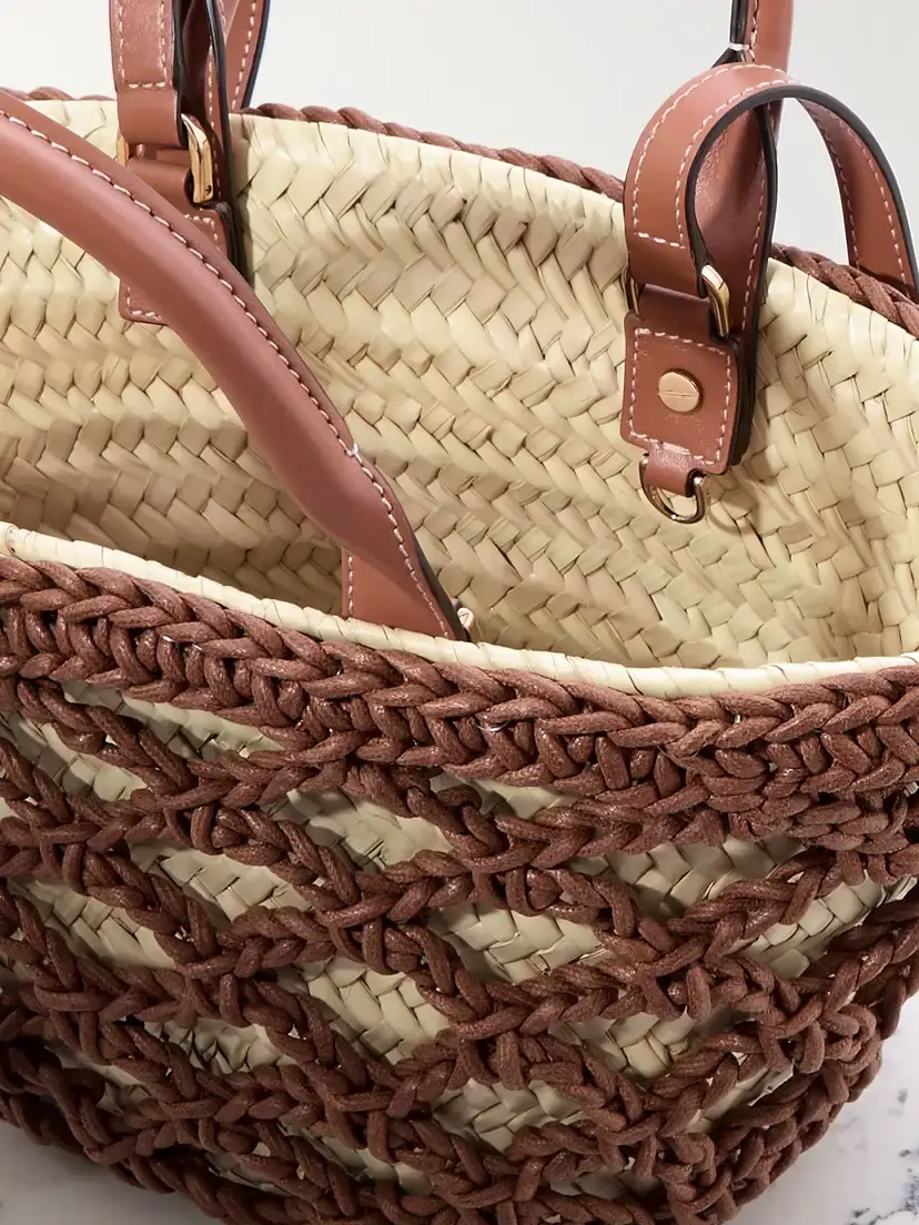 Tod's Woven Leather And Raffia Tote | Thumbnail 6 Tod's Woven Leather And Raffia Tote | Thumbnail 6