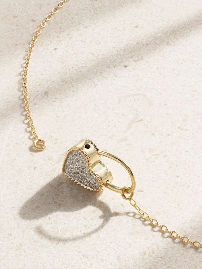 Yvonne Léon Cadenas Coeur 9 And 18-karat Gold Diamond Necklace | Thumbnail 3 Yvonne Léon Cadenas Coeur 9 And 18-karat Gold Diamond Necklace | Thumbnail 3