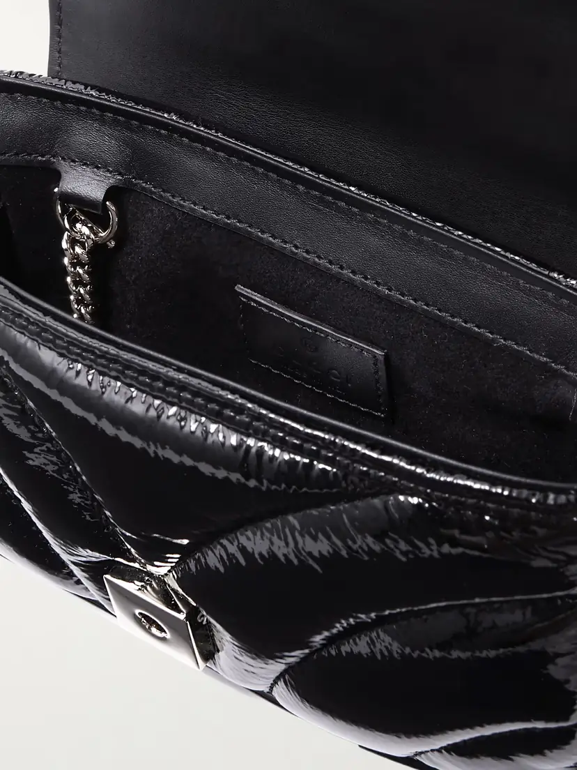 Gucci Gg Marmont 2.0 Quilted Patent-leather Shoulde Bag | Thumbnail 5 Gucci Gg Marmont 2.0 Quilted Patent-leather Shoulde Bag | Thumbnail 5