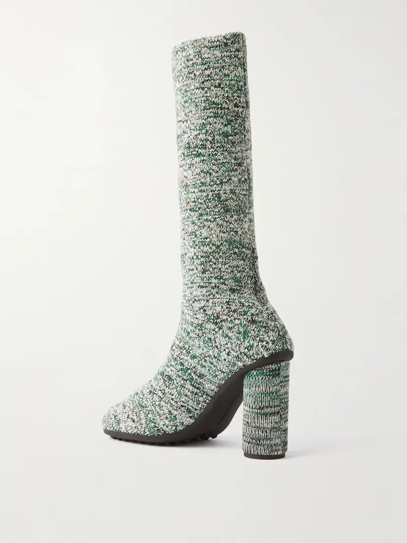 Bottega Veneta Atomic Ribbed-knit Knee Boots | Thumbnail 3 Bottega Veneta Atomic Ribbed-knit Knee Boots | Thumbnail 3