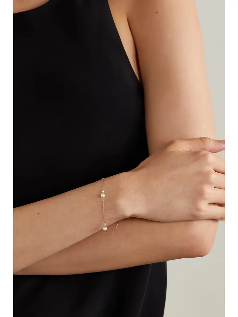 Mizuki 14-karat Gold Pearl Bracelet | Thumbnail 2