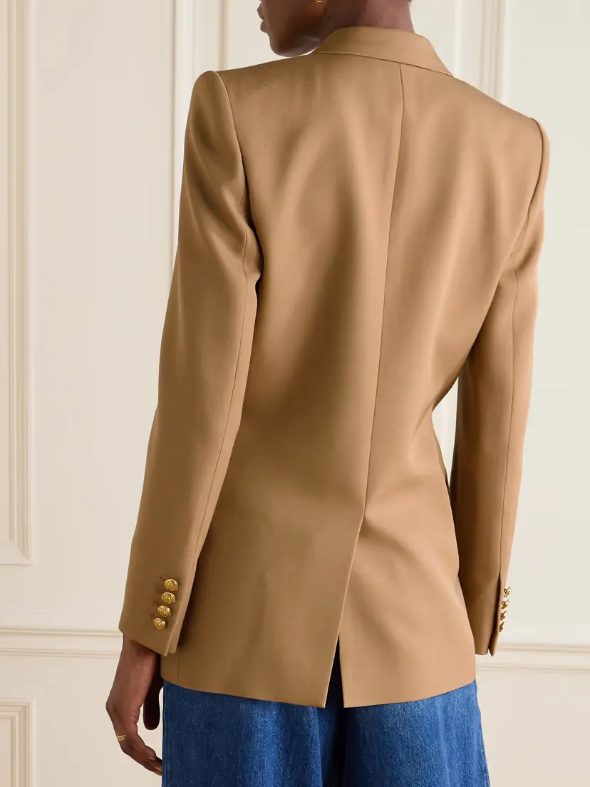 Chloé Double-breasted Grain De Poudre Wool Blazer | Thumbnail 3