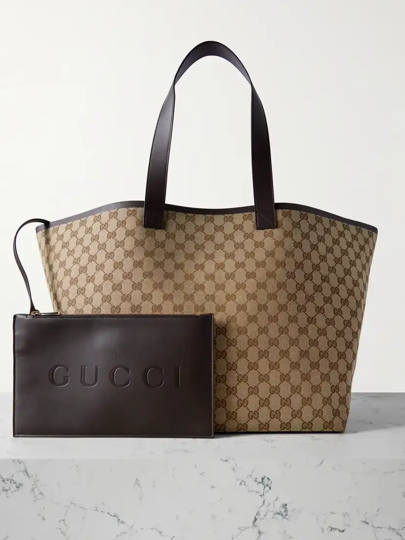 Gucci Super Leather-trimmed Printed Coated-canvas Tote | Thumbnail 6 Gucci Super Leather-trimmed Printed Coated-canvas Tote | Thumbnail 6