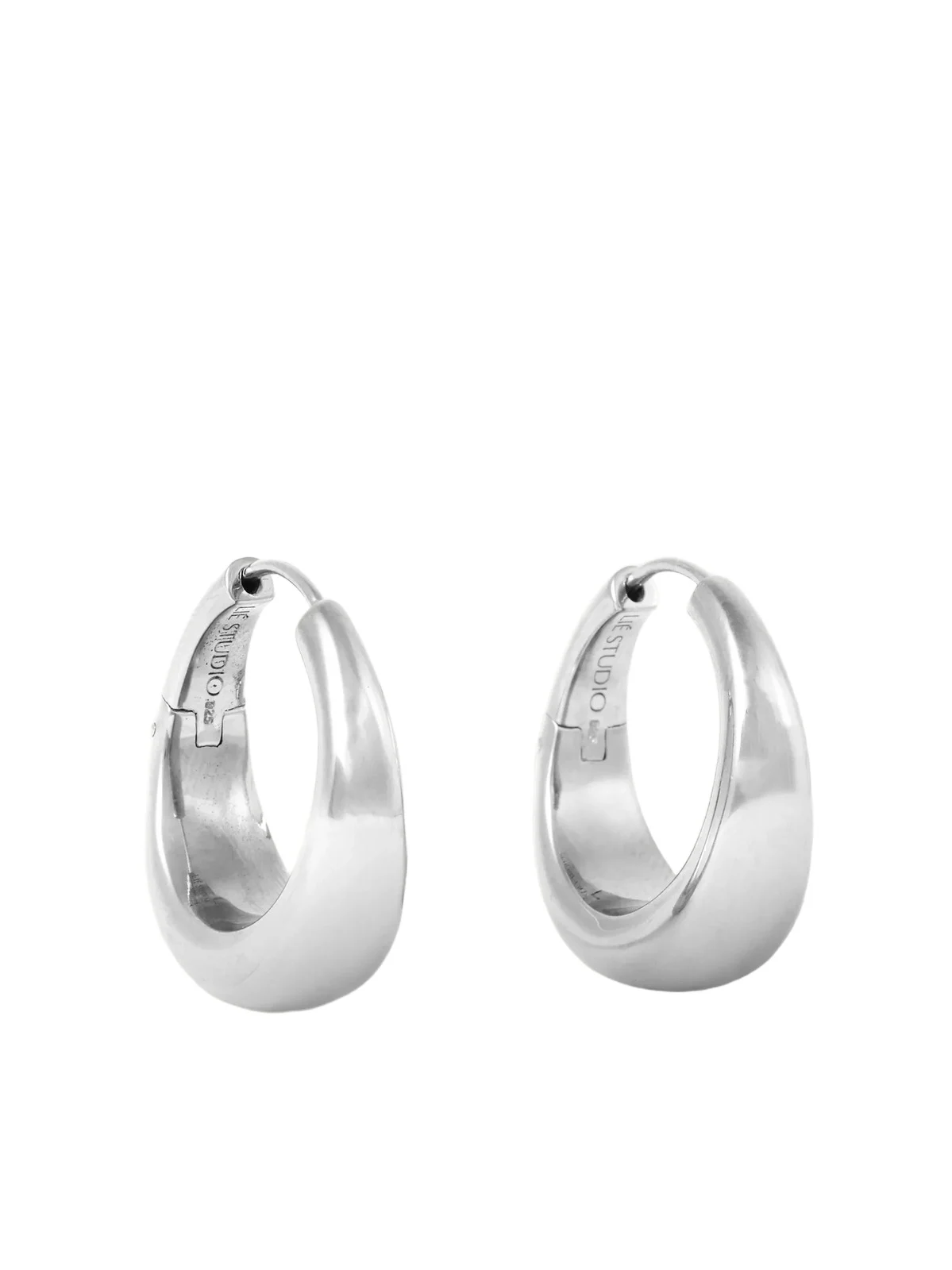 The Andrea Silver Hoop Earrings