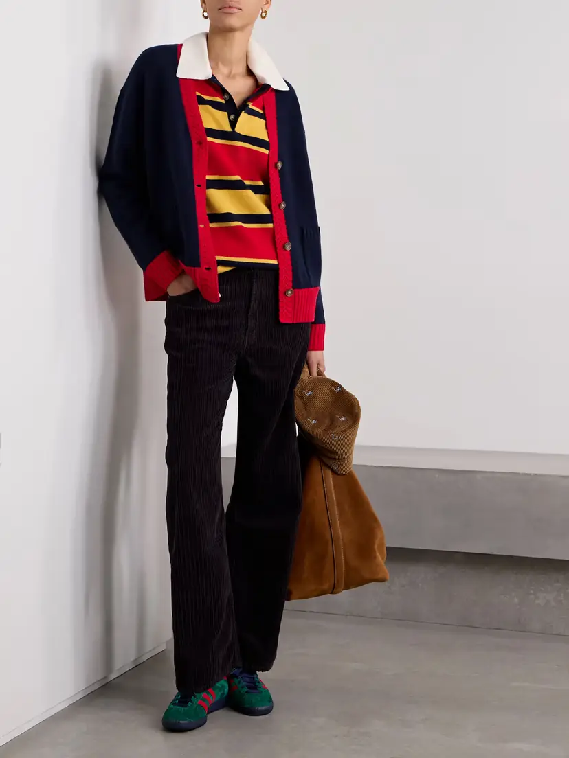 Guest In Residence Color-block Cashmere Cardigan | Thumbnail 2