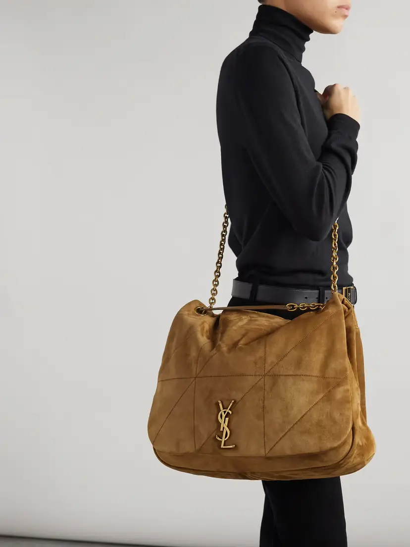 Saint Laurent Jamie 4.3 Large Quilted Suede Shoulder Bag | Thumbnail 6 Saint Laurent Jamie 4.3 Large Quilted Suede Shoulder Bag | Thumbnail 6