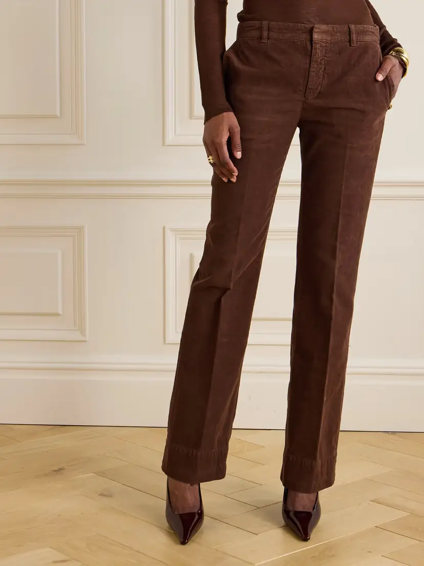 Saint Laurent Cotton-corduroy Bootcut Pants | Thumbnail 3