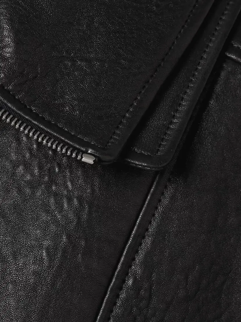 Saint Laurent Oversized Textured-leather Jacket | Thumbnail 4