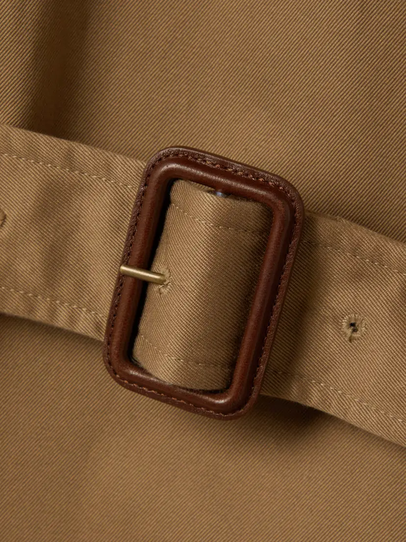 Saint Laurent Oversized Belted Cotton-twill Trench Coat | Thumbnail 5