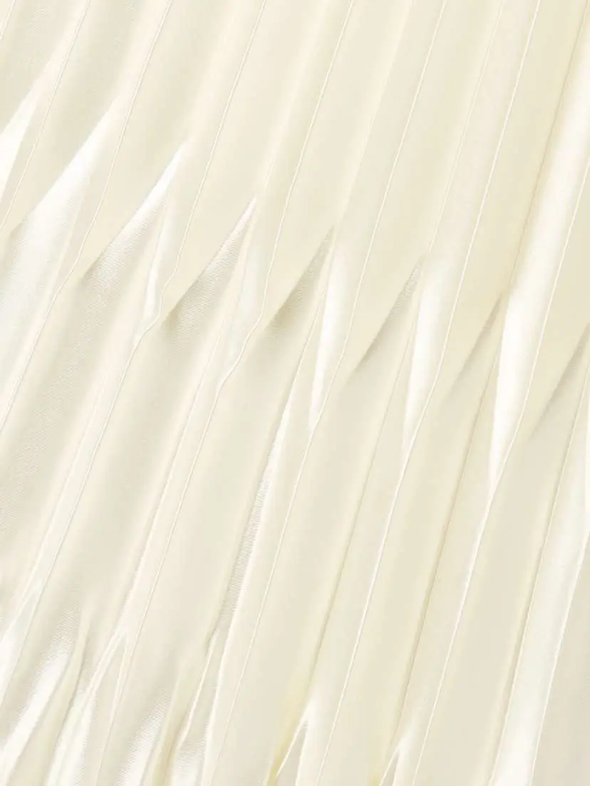 Danielle Frankel Sinclair Embellished Wool And Silk-blend Plissé-mikado Halterneck Gown | Thumbnail 4 Danielle Frankel Sinclair Embellished Wool And Silk-blend Plissé-mikado Halterneck Gown | Thumbnail 4