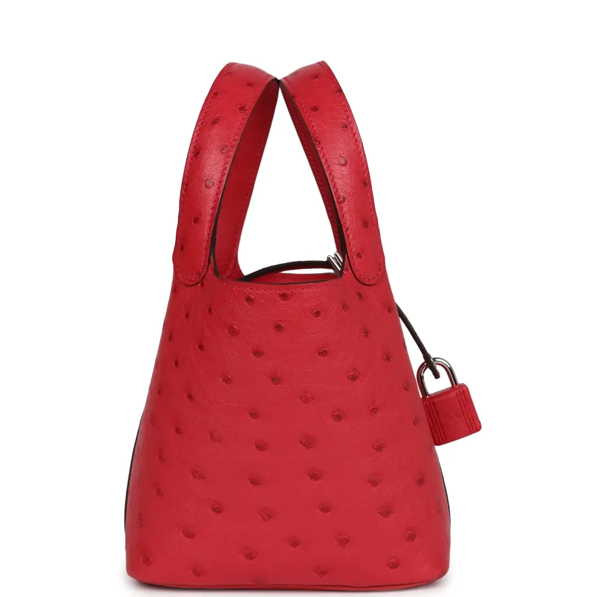 HERMÈS Hermes Micro Picotin Lock 14 Bougainvillea Ostrich Palladium Hardware | Thumbnail 3 HERMÈS Hermes Micro Picotin Lock 14 Bougainvillea Ostrich Palladium Hardware | Thumbnail 3